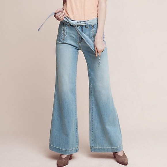 Anthropologie Denim - Anthro Pilcro Palazzo Ultra High rise jeans